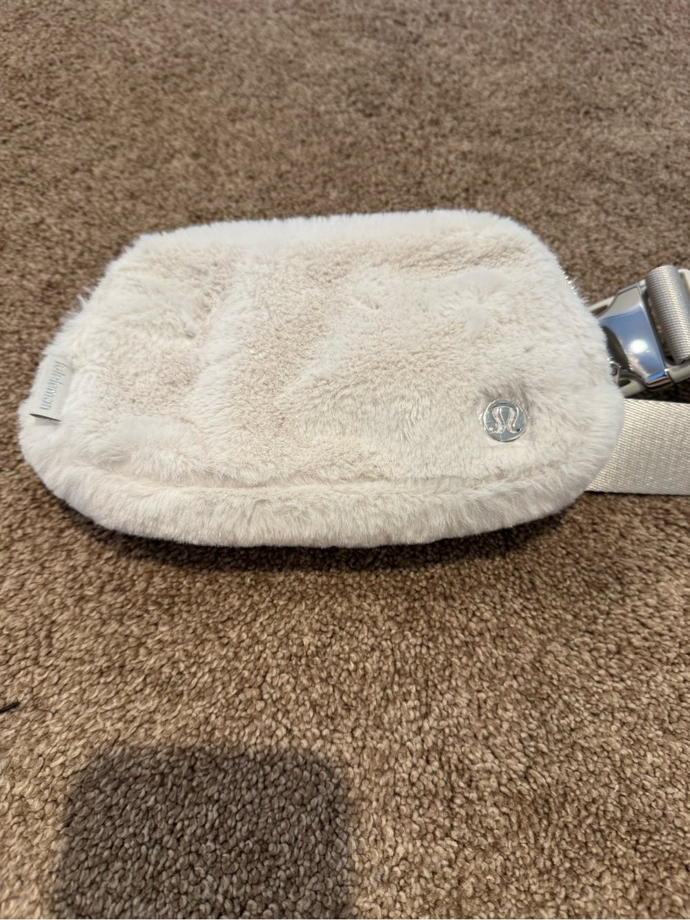 Fuzzy Cream Lululemon Crossbody Belt Bag - Picture 2 of 3